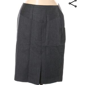 100%wool pencil cut skirt grey